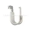 HPHHOK58 Series J-Hook - Composite Wide Base Hook with knock-on spring steel beam clamp for flanges 5/16 - 1/2" thick