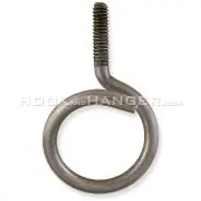 316 Stainless Steel – Machine Thread Bridle Ring ¼"-20 x 1.25" – BR4T125SS – Corrosion-Resistant Cable Support for Beam Flanges, Drop Wire, and Overhead Installations