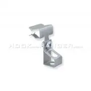 HOK5838TI - Hammer-on beam clamp assembled to 3/8"-16 threaded rod hanger clip
