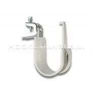 HPHPBC Series J-Hook - Composite Wide Base Hook with screw-on steel press beam clamp for flanges up to 1/2" thick
