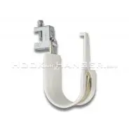 HPHSSBC Series J-Hook - Composite Wide Base Hook with screw-on spring steel beam clamp for flanges up to 1/2" thick
