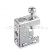Spring Steel Beam Clamp – Screw-On Clamp for 1/4" & 3/8" Threaded Rod, S-Hooks, Conduit, Electrical Boxes & Bridle Rings (Flanges Up to 1/2")