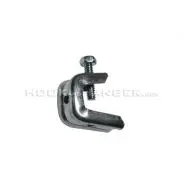 Heavy Duty Beam Clamps – Adjustable Steel Screw-On Clamp for Flanges Up to 1/2 Inch, 1/4”-20 Threaded Rod, J-Hooks and Bridle Rings