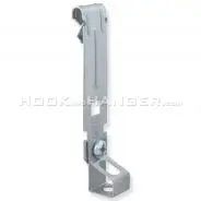 VOH14 C Purlin joist clip for flanges 1/8" - 1/4" thick assembled to 38TI Rod hanger with 3/8"-16 threaded impressions