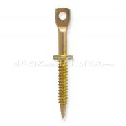 Eye Lag Screws for Metal – 2 7/8" Sharp Point I-Lag™ for 20 Gauge Sheet Metal with 1/4"-14 BSD Thread, Pre-Tie Option for Ceiling Wire and Jack Chain