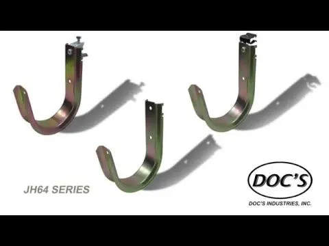 J Hook with 90 Degree Angle Clip - 1/4
