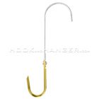 JH32 Temporary Cable Support – Reusable All-Metal J Hook for Safe Overhead Cable Management