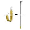 2" Metal J-Hook with Bat Wing Clip / 12 / 24 / 36" Threaded Drop Rod with Angle Clip Combo Pack