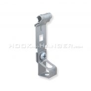 ADOC14 Z Purlin joist clip for flanges 1/8" - 1/4" thick assembled to 38TI Rod hanger with 3/8"-16 threaded impressions