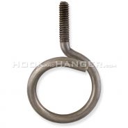 316 Stainless Steel – Machine Thread Bridle Ring ¼"-20 x 1.25" – BR4T125SS – Corrosion-Resistant Cable Support for Beam Flanges, Drop Wire, and Overhead Installations by Doc's Industries Inc.
