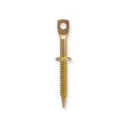 Eye Lag Screws for Metal – 2 7/8" Sharp Point I-Lag™ for 20 Gauge Sheet Metal with 1/4"-14 BSD Thread, Pre-Tie Option for Ceiling Wire and Jack Chain by Doc's Industries Inc.