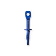 Self Drilling Eye Lag Screw – 2 1/4" Deep Driller with Blue Ruspert® Finish for Structural Steel (100 pcs) by Doc's Industries Inc.