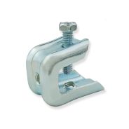 Heavy Duty Beam Clamps – Adjustable Steel Screw-On Clamp for Flanges Up to 1/2 Inch, 1/4”-20 Threaded Rod, J-Hooks and Bridle Rings by Doc's Industries Inc.