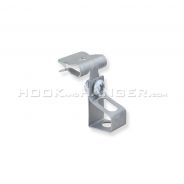 HOK2438TI - Hammer-on beam clamp assembled to 3/8"-16 threaded rod hanger clip 