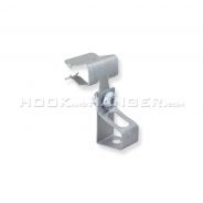 HOK5814TI - Hammer-on beam clamp assembled to 1/4"-20 threaded rod hanger clip