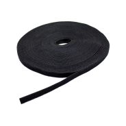 H&H Hook and Loop Cable Strap - 1/2" x 75 ft. Roll - Black by Doc's Industries Inc.