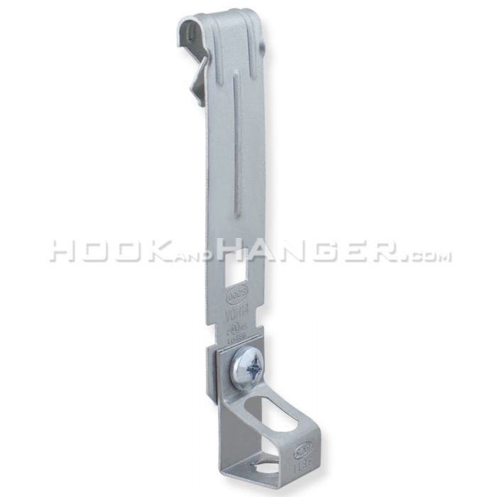 VOH14 C Purlin joist clip for flanges 1/8 - 1/4 thick assembled to 14TI  Rod hanger with 1/4-20 threaded impressions